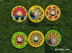 Festive Theme Diya Plate Set of 6 – Peacock, Lotus & Floral - view 1