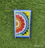 Mandala Panel Key Holder – Yellow & Red Vibrant 10×12 - view 1