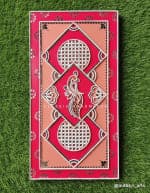 Crimson Peacock Wall Panel – Diamond Jaali Centre - view 1